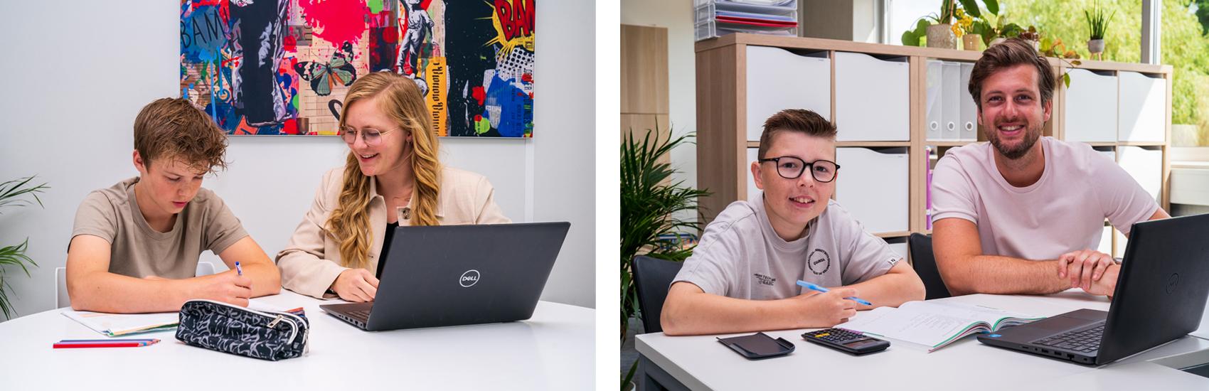 De Wissel werken in het klaslokaal